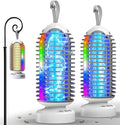 Bug Zapper with Marquee Light, Mosquito Zapper Indoor Outdoor, 4000mAh, Smart Auto On/Off Rechargeable Fly Zapper, Portable Waterproof Insect Killer for Home, Kitchen, Patio, Camping, Party - 2 Packs