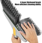 Broom and Dust Pan, Broom and Dustpan with 35.43 Inch Handle and Self-Cleaning with Dustpan Teeth for Home Kitchen Office Class Room Lobby Floor Cleaning, Broom Set, Broom