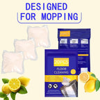 Hard Floor Cleaner Compatible with OCedar PACSS | Fresh Lemon Flavor 20 Count （1 Pack）| Made from Natural Ingredients | Safe For Use On Variety Of Floors | For Use With All Mop Buckets (Lemon)