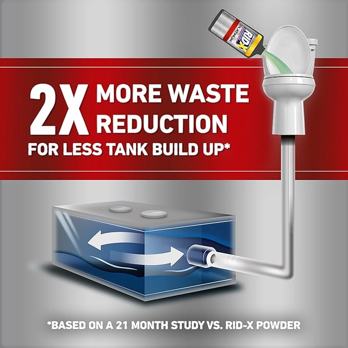 Rid-X Platinum Septic System Treatment, 3 Month Supply of Liquid, 24 Fl Oz