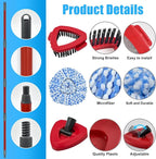 Mop Replacement for Ocedar, Mop for O Cedar, Replacement Mop for O Cedar Spin Mop Contains 4-Section Mop Handle 2 Mop Replace Head 1 Mop Base 1 Scrubber Mop Head for O-Cedar Spin Mop