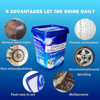 Liapu Stainless Steel Cleaner Paste – Heavy Duty Polish for Cookware, Sink, Grill, Pots & Pans – Restores Shine, Removes Rust & Stains – Safe for Kitchen & Appliances (2)