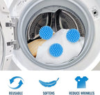 6 Pcs Dryer Balls, 2.5 in Reusable Laundry Soften and Fluff Laundry Washing Balls (Blue)
