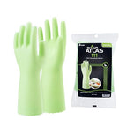 SHOWA 111 Skin-Friendly Dishwashing Gloves, Latex-Free PVC, Reusable Housekeeping Gloves with Cotton Liner, Non-Slip Grip for Kitchen & Gardening, Made in Japan, Large, 2-Pairs
