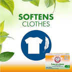 Arm & Hammer Dryer Sheets Professional, Free and Clear, Box of 100 Sheets, (Case of 6)