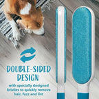 Lint Brush and Pet Hair Remover for Laundry, Clothes, Couches, Car Seats, Furniture and Fabric. Reusable Dog and Cat Fur Wizard Hair Removal Brush. ALLISTAR (Sky Blue)
