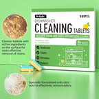 Dishwasher Cleaner and Deodorizer Tablets, Dishwasher Cleaning Tablets 24 Pack - Helps Remove Limescale & Odor, Prevents Buildup in Pipes, Safe for All Dishwashers, Lemon Scent - 12 Month Supply