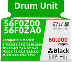 HAO SHI XIANG 56F0Z00 56F0Z0E Remanufactured 56F0ZA0 Imaging Unit Compatible with MS321 MS421 MS521 MS621 MS622 MX321 MX421 MX521 MX522 MX622 B/MB2338/2442/2546/2650 Printer