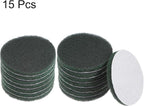 HARFINGTON 15pcs Drill Power Brush 4 Inch Tile Scrubber Scouring Pads 400-600 Grit for Bathroom Kitchen Household Cleaning