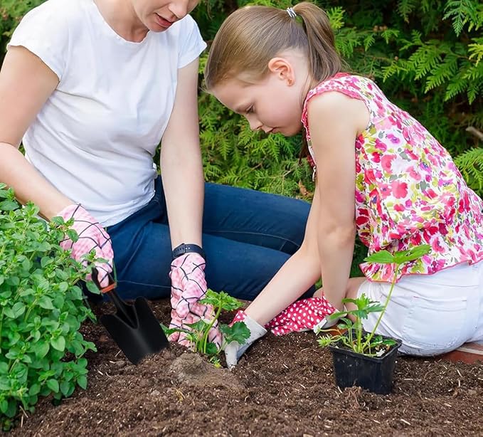 Shovel for Garden | Hand Shovel Garden Trowel, Bend-Proof Hand Shovel with Rubber Handle, Gardening Hand Tools Shovels for Digging Planting Transplanting, Heavy Duty Trowel, Mini Gardening Shovel