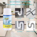 2pc Wild Tornado Pipe Dredge,Powerful Sink Cleaner ，Sink and Drain Cleaner Powder-The Pipe Dredge Quick Unclog For Kitchen Toilet