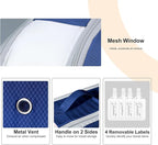 Comforter Storage Bag - Large Capacity Bedding Storage Bags Ultra Space Saving Self Compression Organizer, Washable Compression Bags for Storage Comforter Blanket Duvet, 4-Pack, Navy Blue