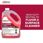 SC Johnson Professional Heavy Duty Neutral pH Floor and Surface Cleaner, Floor Cleaner Concentrate, 1 Gallon, for Professional Use Only