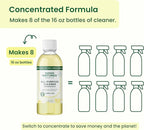 Good Natured Brand All-Purpose Cleaner Concentrate | 8oz makes 128oz | Lemon Essential Oil | 16X Concentrated Natural Multi-Surface Cleaner