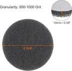 HARFINGTON 6pcs Drill Power Brush 2 inch Tile Scrubber Scouring Pads 800-1000 Grit for Bathroom Kitchen Household Cleaning