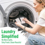 Rockin' Green Active Wear Travel Laundry Detergent Sheets Unscented - Mess-Free Laundry Sheets Detergent with Sodium Bicarbonate - Easily Dissolvable Laundry Soap for Traveling (104 Loads)