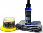 Marble & Granite Cleaner and Polish Kit – Enhances Dark Countertops | 4in1 Set Stone-Safe Care and Streak Free Shine for Black Marble, Granite, Quartz, Quartzite, Soapstone and Natural Stone Surfaces