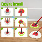 6 Pack Mop Heads Replacements for Oceda,Mop Replace Head for O Cedar Easywring 1 Tank System,Microfiber & Chenille Mopp Refills for Floor Cleaning,Dry/Wet Use,Machine Washable