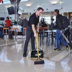 Rubbermaid Commercial Products Maximizer Wet/Dry Debris Dustpan with Hanger Bracket, Black, Outdoor/Indoor for Wet and Dry Floor Cleaning, Compatible with and Broom/Squeegee