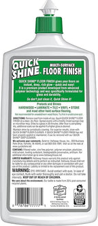 Quick Shine Floor Finish, 27 fl oz (Pack of 4)
