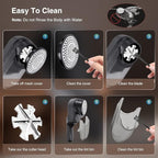 Fabric Shaver and Lint Remover with 2 Extra Blades, Led Digital Display Fabric Shaver for Furniture, 2 Speeds Powerful Ball Remover for Clothes Sweater Sofa Carpet (Black)