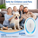 2025 Enhanced Ultrasonic Pest Repeller Indoor, Mouse Traps Rodent Mouse Repellent Plug in Electronic Pest Control for Roaches, Bugs, Ants, Mosquitoes, Spiders – 6 Packs