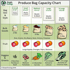 Simple Ecology Reusable Produce Shopping and Storage Bags, Drawstring, Washable Organic Cotton Mesh, X Small 3 pack