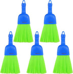 5 Pcs Polyfiber Handheld Brush – Durable Whisk Broom for Indoor & Outdoor Cleaning Compact, Hang Hole for Easy Storage – Ideal for Cars, Floors, Porches, and More