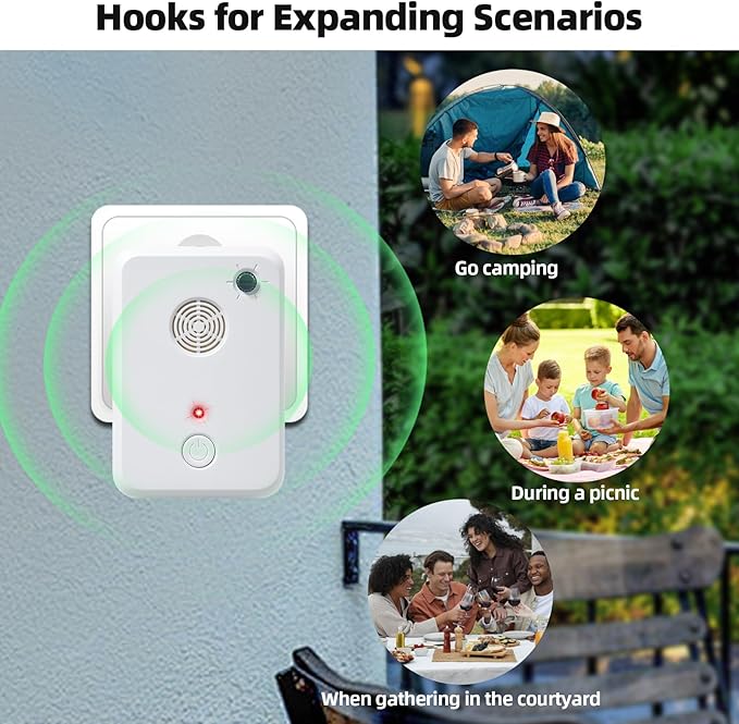 Bat Deterrent Devices: Plug in Bat Deterrent for Attic,Outdoors & Indoors - Bats Removal Keep Away System for Porch,House,Friendly to Human & Pet (2)