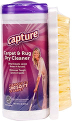 Capture Carpet & Rug Dry Cleaner w/Brush - Carpet Deodorizer & Freshener Powder - Pet Odor Eliminator - Fresh Natural Scent - Carpet Cleaner Powder - Odor Eliminator, Stains Spot Remover (1 lb)