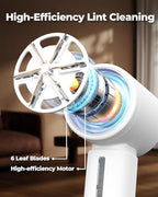 ASNUG Fabric Shaver, Electric Lint Remover, Sweater Shavers to Remove Pilling with 3 Speeds, 6 Leaf Blade, LED Display & Type-C Rechargeable, Removes Fuzz, Pills for Clothes, Couch, Furniture