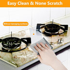 Extra-Large Size Multipurpose Wire Dishwashing Rag,Non Scratch Wire Dishcloth, Reusable Steel Wool Scrubber,Non-Scratch,Quick-Drying,Multi-Purpose for Kitchen,Bathroom Cleaning (10)