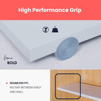Home in Bold Tension Rod Shelving Expandable Closet Tension Shelf Storage Rack - No Drill Cabinet Tension Rod Shelf for Closet No-Slip | Shelves for Cabinet (NO Screw Installation)
