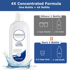 2 Packs Floor Cleaner Solution Compatible with Tineco Cleaning Solution Refill Natural Scented, Deep Clean Streaks & Residue Free for All Robotic Vacuum Mop Cleaner Solution for Hardwood Multi Surface