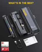 Fanttik F2 Master Mini Cordless Rotary Tool Kit, NeoPulse Motor, 5 Speed, 25000 RPM, Revostor Hub, 35 Accessories, Engraving Pen, for 3D Printer Sanding, Polishing, Drilling, Carving, DIY Crafts