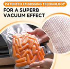 [2024 New] 8" x 50' 3 Rolls, Vacuum Sealer Rolls Bags for Food, Great for Food Storage, Sous Vide and Meal Prep, Wevac Lite