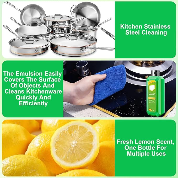 Cleaning Milk House Cleaner,Powerful Multifunctional Cleaner,Powerful Multifunctional Concentrated Cleansing Lotion,Multi Functional Effective cleaning Milk for Household Kitchen to Heavy Oil Stains