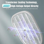 Lulant Electric Fly Swatter Rechargeable, Electric Bug Zapper Racket with Light, Mosquito Swatter, 3000V Detachable Dual Modes Fly Zapper, Mosquito Killer for Indoor Outdoor (1Pack)