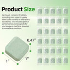 (30-Pack) Laundry Machine Cleaner, Washer Cleaner, for Front-Loaders, Top-Loaders, HE Machines, Easily Removes Residue, Septic Safe, Over a 12-Month Supply