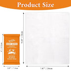 300 Pcs Ultra Thick Soft Large Body Wipes Individually Wrapped(7.87" x 9.45"),Shower Wipes for Adults Bathing No Rinse,Personal Cleansing Wipes for Travel Gym,Bulk Deodorant for Homeless(Orange)