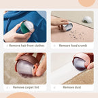Reusable Lint Roller for Pet Hair, Washable Lint Remover for Clothes, Portable Pet Hair Remover for Travel Household (Red)
