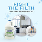 (4 Gallons) All Purpose Cleaning Vinegar, 5% Acidity | Multi-Purpose Household Surface Cleaner, Safe for Laundry, Effective Deodorizer, Ready to Use (4 Jugs of 1 Gallon)