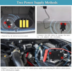 Ultrasonic Rodent Control Repeller, Under Hood Mice Repellent Battery Operated Car Rat Repellent Mice Deterrent Keep Animal Away from Car Engine Garage Attic Basement Warehouse Barn Vehicle Protection