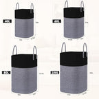 Laundry Basket,Woven Cotton Rope Laundry Hamper,Versatile Storage for Dirty Clothes,Baby Toys,and Blankets in Bathroom, Nursery,and Living Room (Black, 100L)