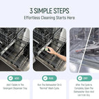 Natural Dishwasher Machine Cleaner Tablets - Plant Based Alternative Refill Dishwashing Detergent Tabs - Eco-Friendly And Plastic Free Way For Clean Dishwasher - 24 Pack Refills Dish Washer Soap Pods