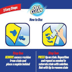 OxiClean On The Go Stain Remover Pen for Clothes, Portable Instant Travel Size Stick, Safe Cloth Stain Remover for Makeup Food and Drink, Stain Pen for Clothes, Pack of 3