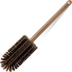 SPARTA Large Water Bottle Brush Ideal for Wide-Mouth Jars, Bottles and Tumblers, Dishwashing Tool with Handle for Home and Commercial Kitchens, Plastic, 16 Inches, Brown
