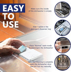 Dishwasher Cleaner and Deodorizer Tablet -24Tablets Deep Cleaning Descaler for Dishwasher Machine - Remove Limescale,Odor,Smell,Mineral Buildup