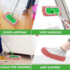 Reusable Microfiber Mop Pads - 4 Pack Washable Wet Pads Refill for Mopping Floors, Pink (Mop is not Included)