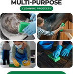 Multi-Purpose Sponges for Cleaning - Green 10 Pack, Large Sponges for Car Washing, Tile & Grout, Bulk Pack Sponge